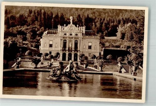 Ettal 1934 Reichswinterhilfe-Lotterie Bild 28 Schloss Linderhof Das schöne Deutschland Fotograf Behret