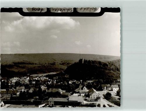 Schwalenberg Fliegeraufnahme von Ort und Burg Schwalenberg Foto Original aus Archiv eines Ansichtskartenverlags Ort handschriftlich