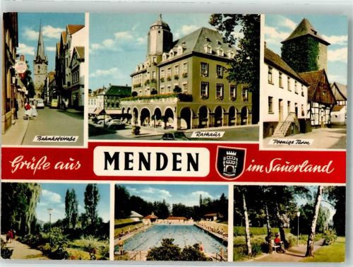 Menden Bahnhofstrasse Rathaus Schwimmbad