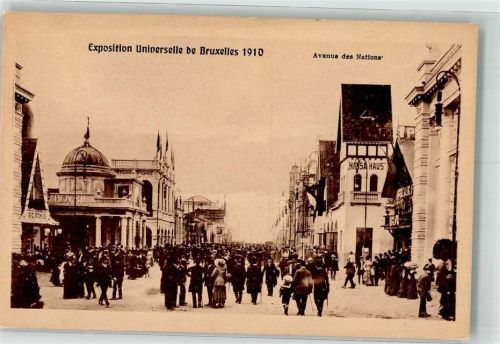 Brüssel 1910 Ausstellung 190 Avenue des Nations
