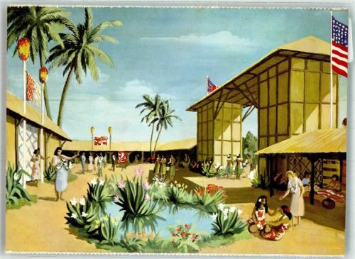 Brüssel 1958 Ausstellung 1958 Hawaiisches Dorf