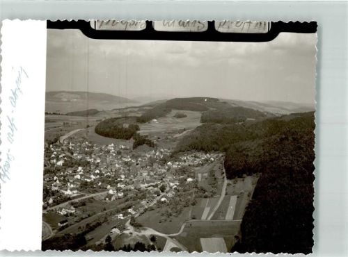Simmersbach Fliegeraufnahme des Ortes Foto Original aus Archiv eines Ansichtskartenverlags Ort handschriftlich