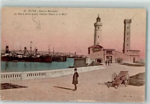 Sete 1923 Leuchtturm Hafen