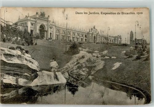 Brüssel 1910 Ausstellung 1910 Dans les Jardins