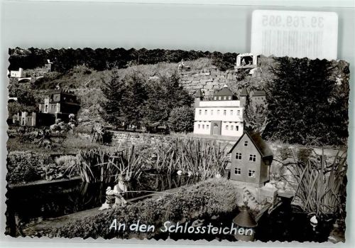 Kierspe An den Schlossteichen Märchenwald Ort handschrifltich Foto Original aus Archiv eines Ansichtskartenverlags