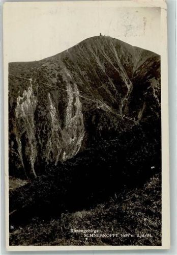 Hirschberg im Riesengebirge 1931 Schneekoppe Hüttenstempel schlesische Grenzbaude Ort handschriftlich