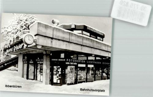 Ibbenbüren Kaufhaus Konrad Gräuler am Bahnhofsvorplatz Foto Original aus Archiv eines Ansichtskartenverlags