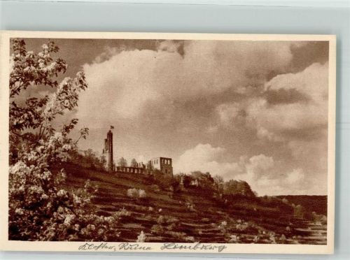 Bad Dürkheim 1934 Reichswinterhilfe-Lotterie Bild 125 Klosterruine Limburg Das schöne Deutschland Fotograf Gerspach
