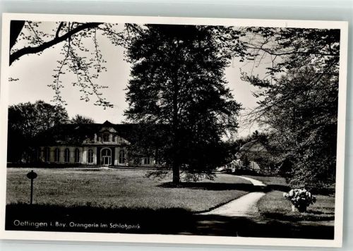 Oettingen Orangerie mit Schlosspark