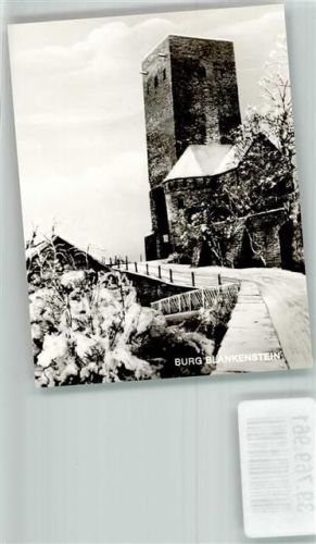 Hattingen Burg Blankenstein Winter Ort handschrifltich Foto Original aus Archiv eines Ansichtskartenverlags
