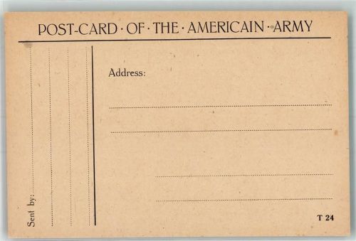 Postcard of the American Army