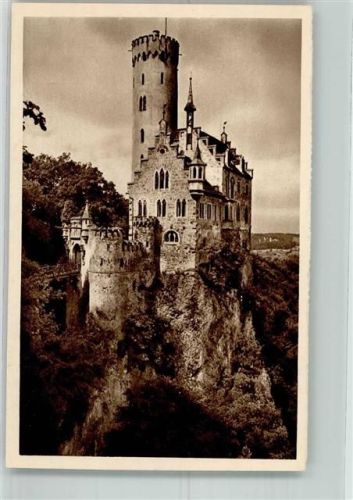 Neufra 1934 Reichswinterhilfe-Lotterie Bild 25 Burg Lichtenstein Das schöne Deutschland Fotograf Emma Kottmann