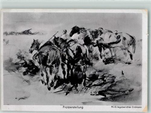 1941 sign. PK Erdmann Protzenstellung Verlag Johannes Thordsen Nr. 209 Feldpost Coburg