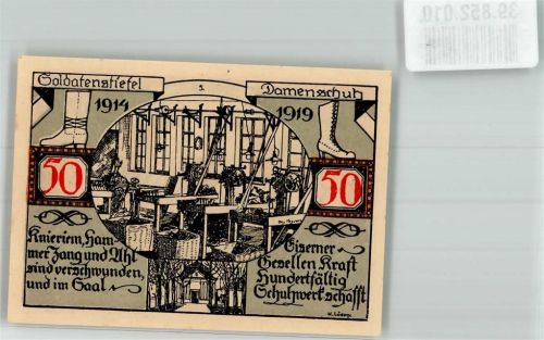Weißenfels 1921 50 Pfg Schusterstadt