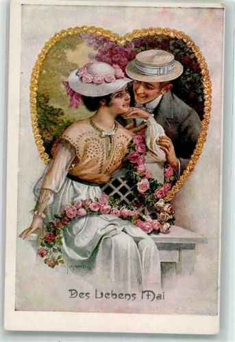 Des Lebens Mai Frau Paar Rosen WRB Serie 22-154