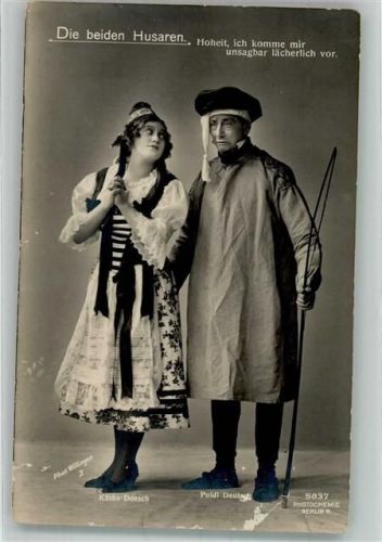 Die beiden Husaren, Käthe Dorsch + Poldi Deutsch
