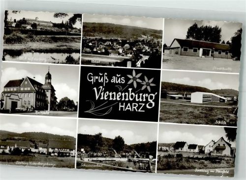 Vienenburg Burg Rathaus Stadthalle Schule Siedlung Kattenbergskamp Schwimmbad Steinfeldsiedlung