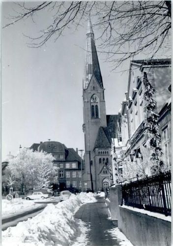 Marne Kirche, Winter, Fotoabzug
