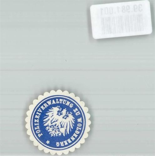 Woldenberg Wappen Polizeiverwaltung
