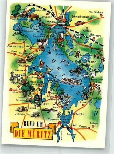 Waren Landkarte Müritz