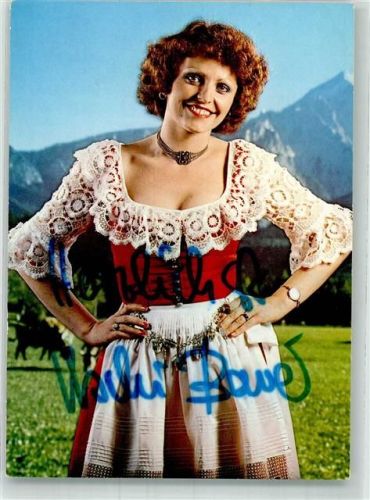 Portrait von Uschi Bauer mit Autogramm Fotograf Fink