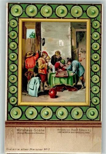 Dresden sign. Teniers, David Wirtshausszene im Königlichen Museum