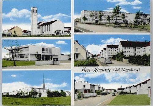86438 W8901 Kissing - Schule , Siedlung
