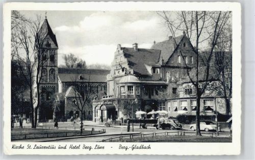 Bergisch Gladbach Kirche St. Laurentius, Hotel Berg. Löwe