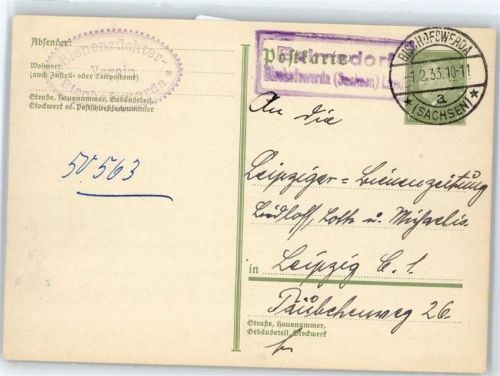 Bischofswerda Landpoststempel