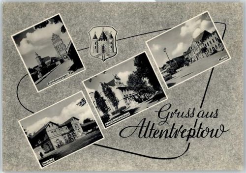 17087 O2020 Altentreptow - Brandenburger Tor, Bahnhof, Kreiskrankenhaus, Markt