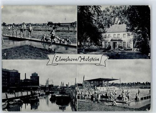 25335 W2200 Elmshorn - Schwimmbad, Turnerheim, Hafen
