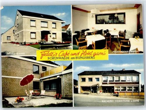 Schönwalde Bäckerei, Konditorei Feldt´s Café, Hotel garni