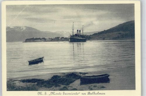 Balestrand Balholmen - Schiff MS Monte Sarmiento