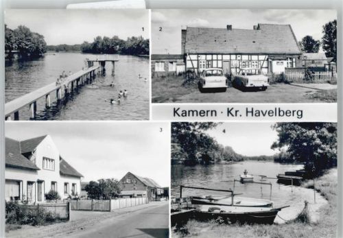 Kamern Freibad, HO Gaststätte Heidemicke, Chausseestraße, Bootsanlegestelle