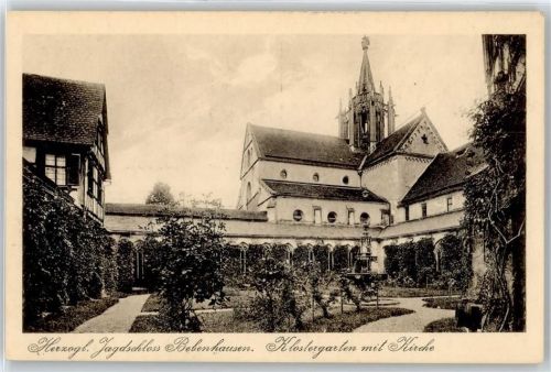Bebenhausen Jagdschloss, Klostergarten, Kirche