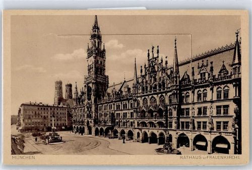 München Leporello, Marienplatz, Rathaus, Frauenkirche