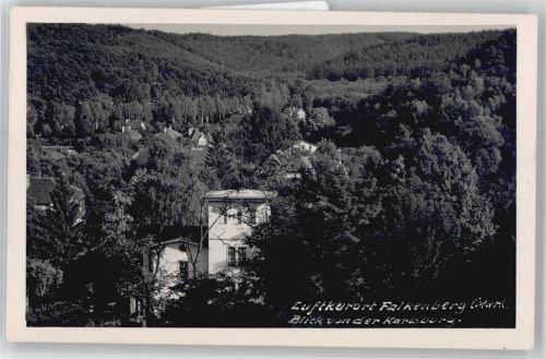 Falkenberg Ortsansicht, Blich von der Karlsburg, Luftkurort