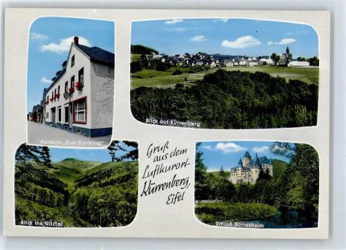 56727 W5440 Kürrenberg - Pension Zum Dorfkrug Nitztal Schloss Bürresheim