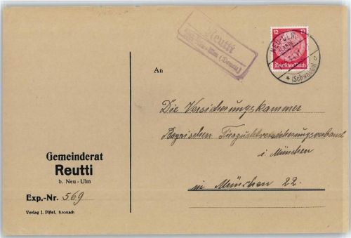 89231 W7910 Reutti - Landpoststempel