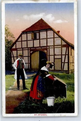 Bückeburg Tracht Am Brunnen