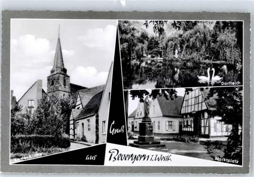 Bevergern Kirche Marktplatz Dorfteich