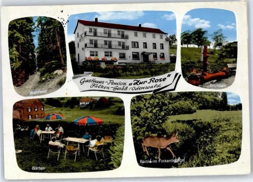 Falken-Gesäß Gasthaus Pension Zur Rose Garten Reh