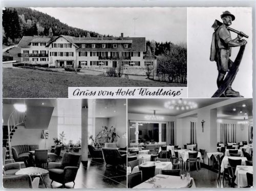 94253 W8379 Bischofsmais 1964 - Hotel Wasltsäge Innen