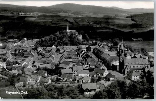 Pleystein Fliegeraufnahme Kreuzbergkirche Augustinerkloster