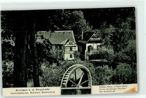 64625 W6140 Auerbach - Gasthaus Wiemers Mühle