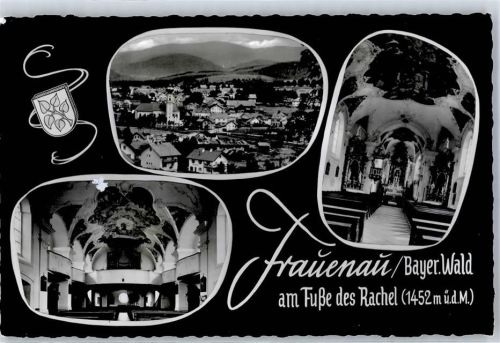 94518 W8377 Frauenau , Bayerischer Wald - Kirche Innen