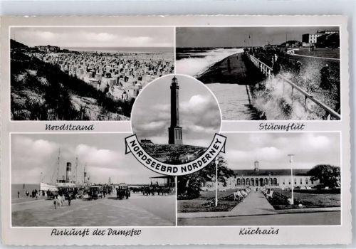 Norderney Strandleben, Kurhaus, Dampfer