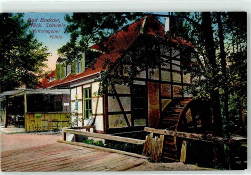 15377 O1276 Buckow , Märkische Schweiz Lithographie Gasthaus Pritzhagener Mühle