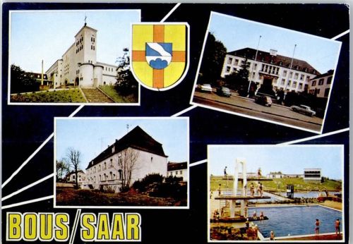 Bous Schwimmbad Autos Kirche