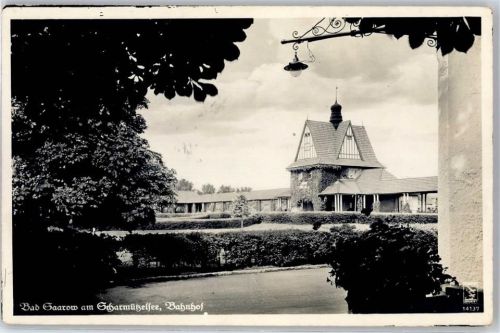 15526 O1241 Bad Saarow Foto AK Scharmützelsee Bahnhof